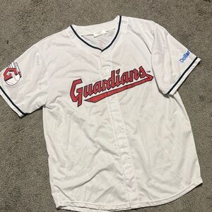 Match White and Red Cleveland Guardians Jersey #0 Gimenez